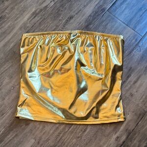 Glamorous Gold bandeau shirt